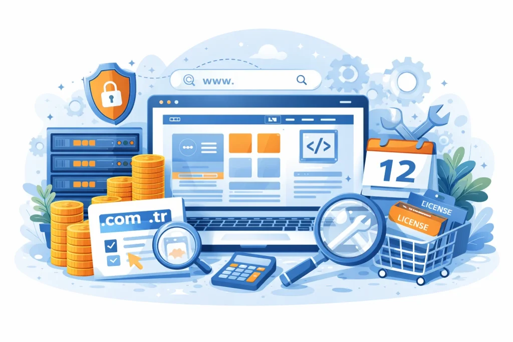 web sitesi yıllık ücretleri görseli