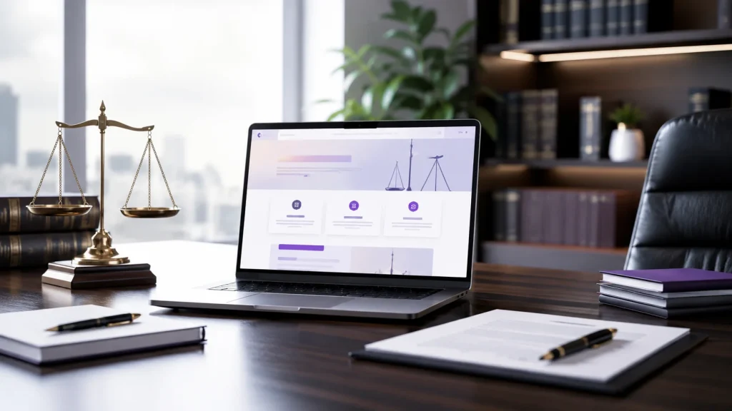 avukat web sitesi ile ilgili açıklama yapan görsel