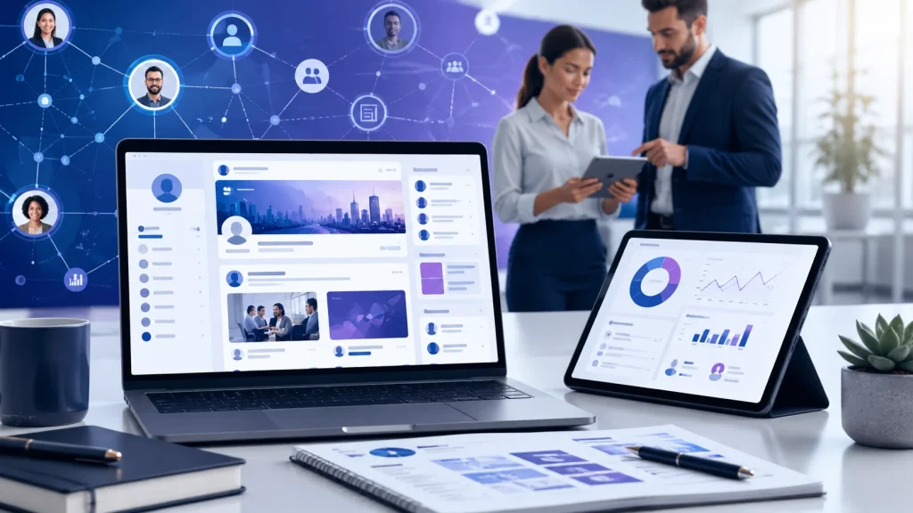 linkedin yönetiminin nasıl yapıldığını anlatan görsel